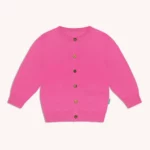 Sweter dziecięcy z wełny merino różowy